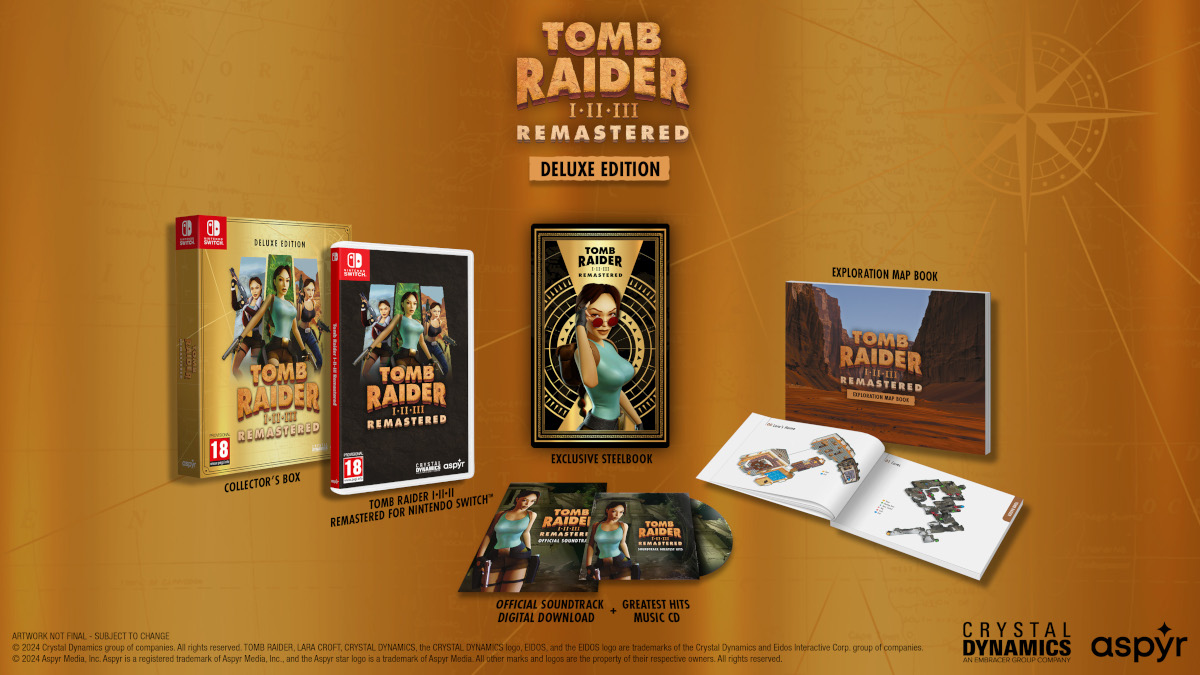 Tomb Raider I-III Remastered Starring Lara Croft: Deluxe Edition Zawartość 